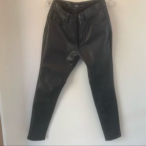 Zara man faux leather pants